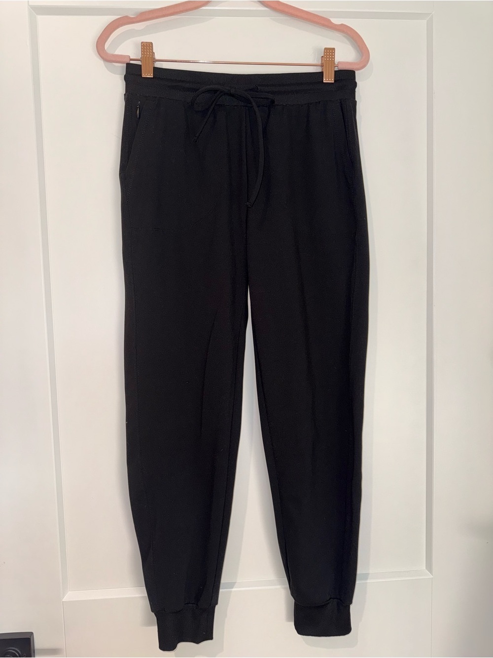Rachel Zoe Black Jogger Pants Size Small Athleisure Drawstring Stretch